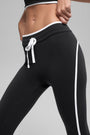Airbrush High-Waist Race Pace 7/8 Legging - Black/White
