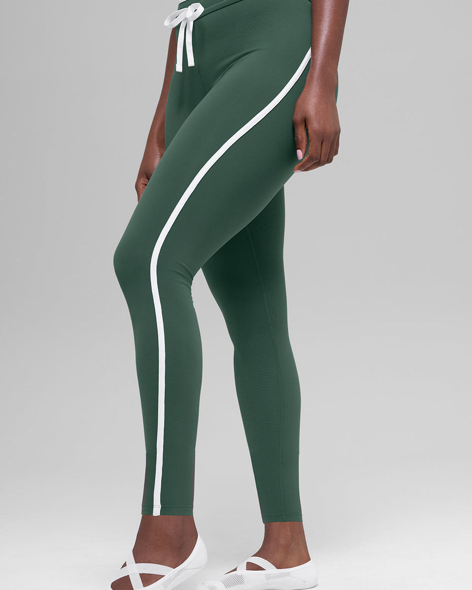 Airbrush High-Waist Race Pace 7/8 Legging - Clover Green/White