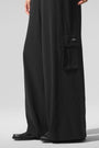 Dreamscape Cargo Wide Leg Pant - Black