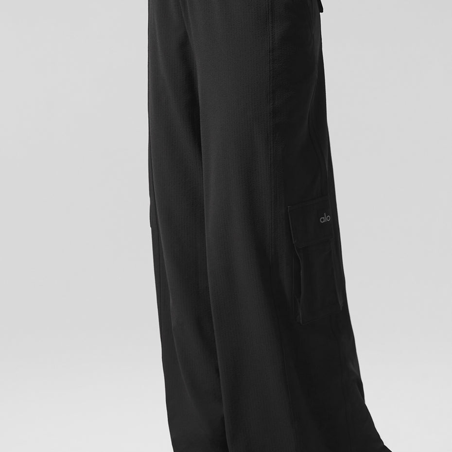 Dreamscape Cargo Wide Leg Pant - Black