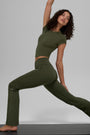 ALO Softsculpt High-Waist 7/8 Bootcut Legging - Green Olive