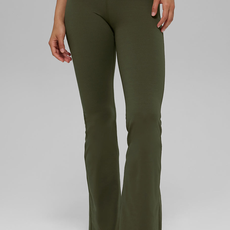 ALO Softsculpt High-Waist 7/8 Bootcut Legging - Green Olive