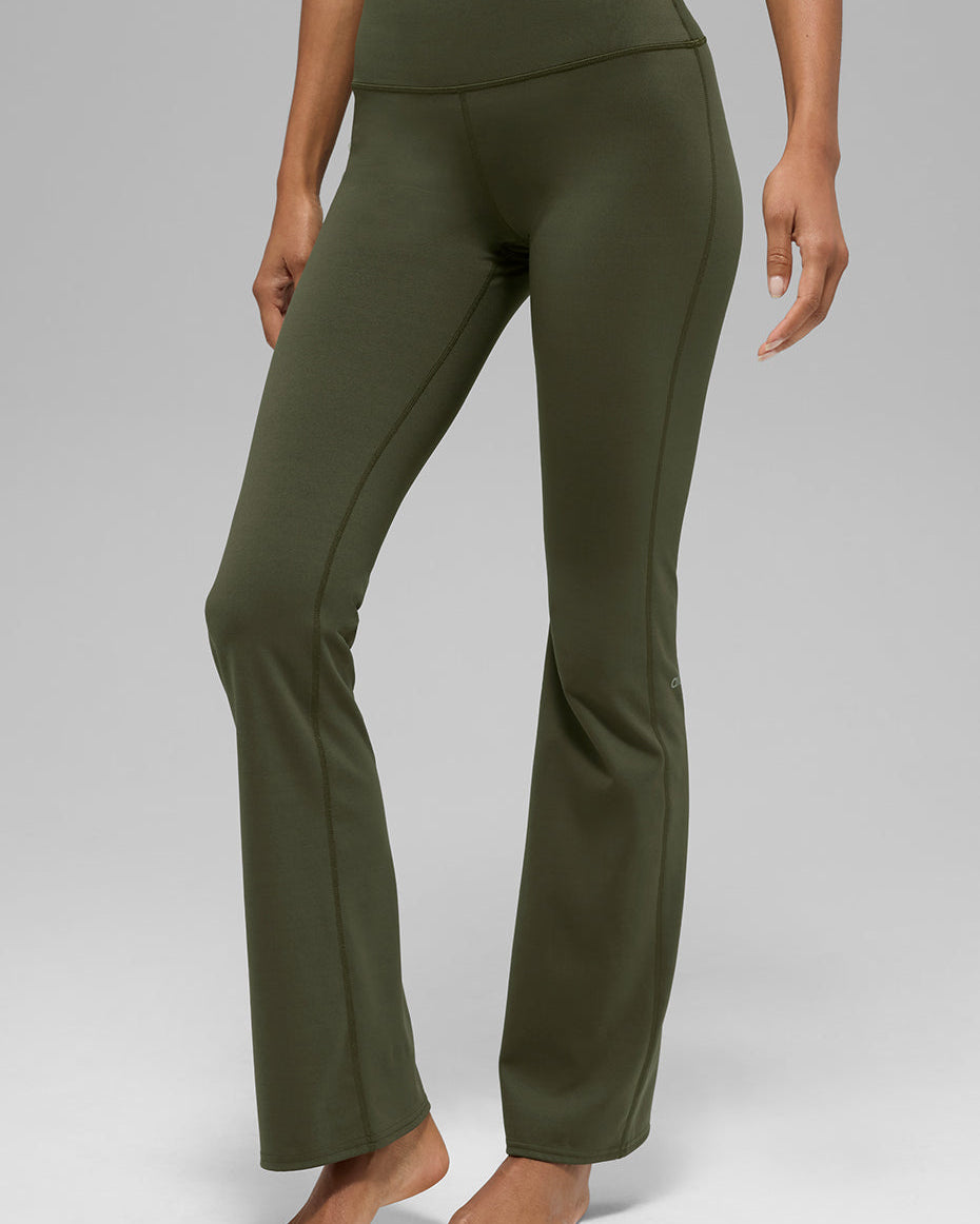 ALO Softsculpt High-Waist Bootcut Legging - Green Olive