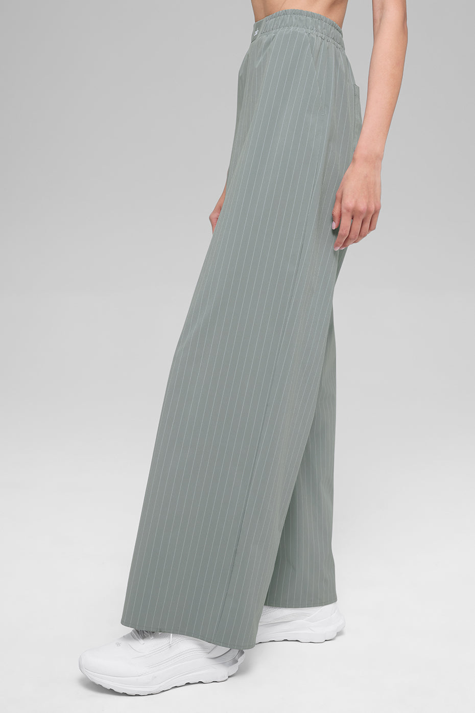 Pinstripe Daylight Boxer Pant (Regular) - Lunar Grey/White