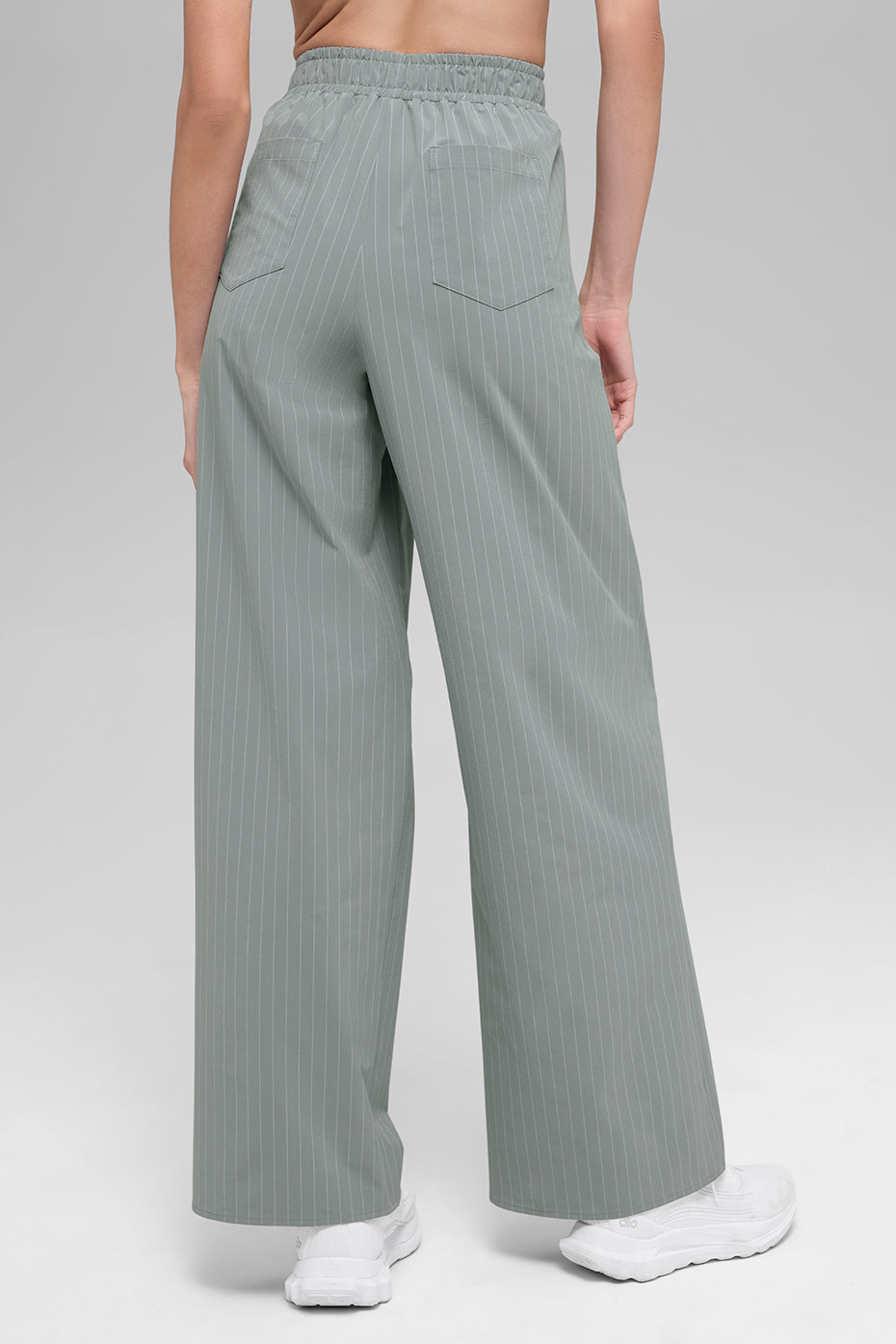 Pinstripe Daylight Boxer Pant (Regular) - Lunar Grey/White