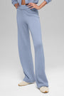 Wool Cashmere High-Waist New Class Wide Leg Pant - Winter Frost