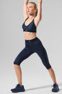 Airlift High-Waist Line Up Capri - Navy