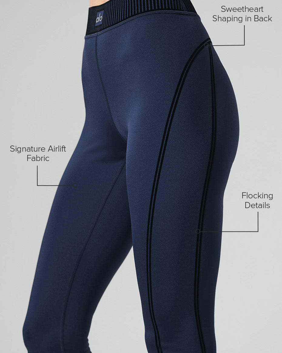 Airlift High-Waist Line Up Capri - Navy