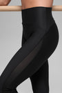 Airlift High-Waist Mesh Infatuation Legging - Black