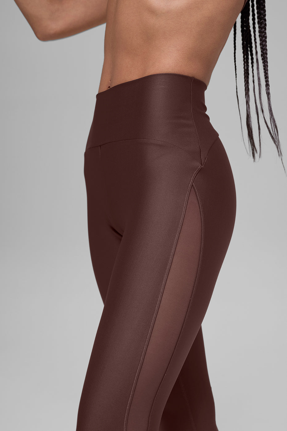 Airlift High-Waist Mesh Infatuation Legging - Brownstone