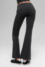 ALO Softsculpt 7/8 Foldover Flare Legging - Black