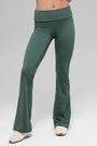 ALO Softsculpt 7/8 Foldover Flare Legging - Clover Green