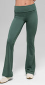 ALO Softsculpt 7/8 Foldover Flare Legging - Clover Green