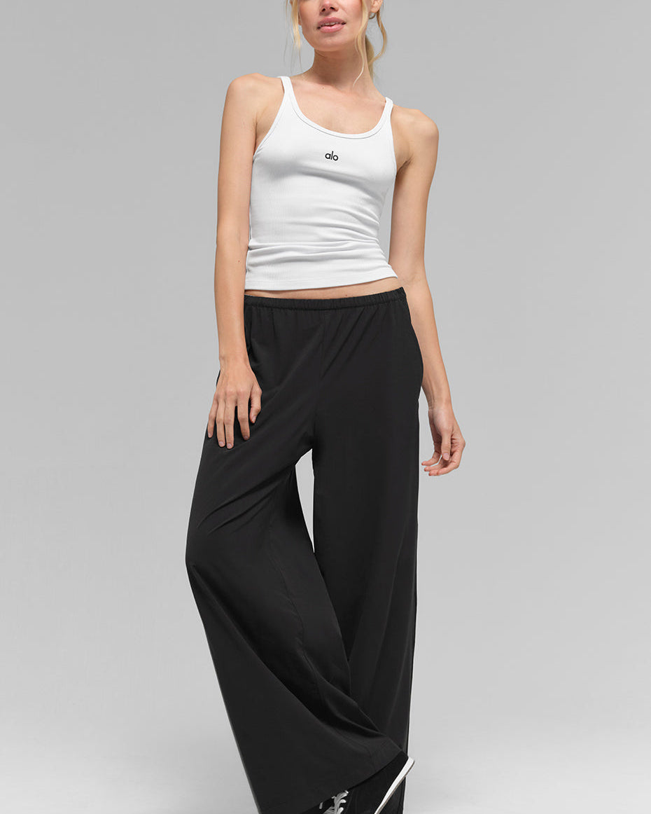 Breezy Wide Leg Pant (Regular) - Black