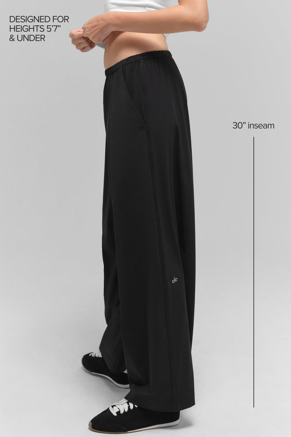 Breezy Wide Leg Pant (Regular) - Black