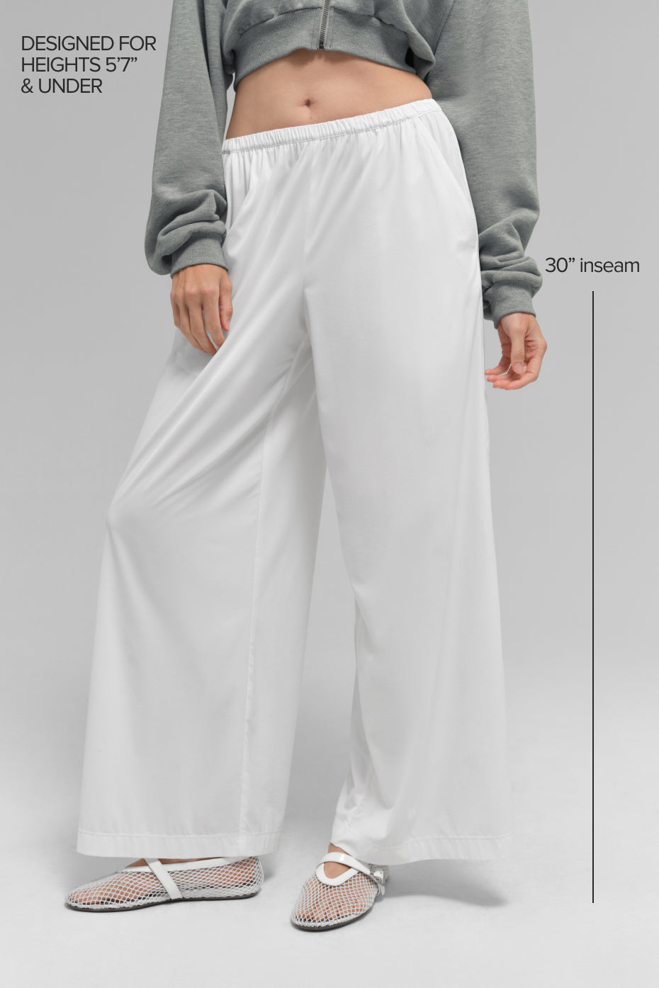 Breezy Wide Leg Pant (Regular) - White