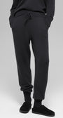Wool Cashmere High-Waist New Class Jogger - Black