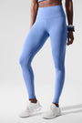 High-Waist Airbrush Legging - Crystal Clear Blue
