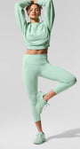 High-Waist Airbrush Capri - Spearmint