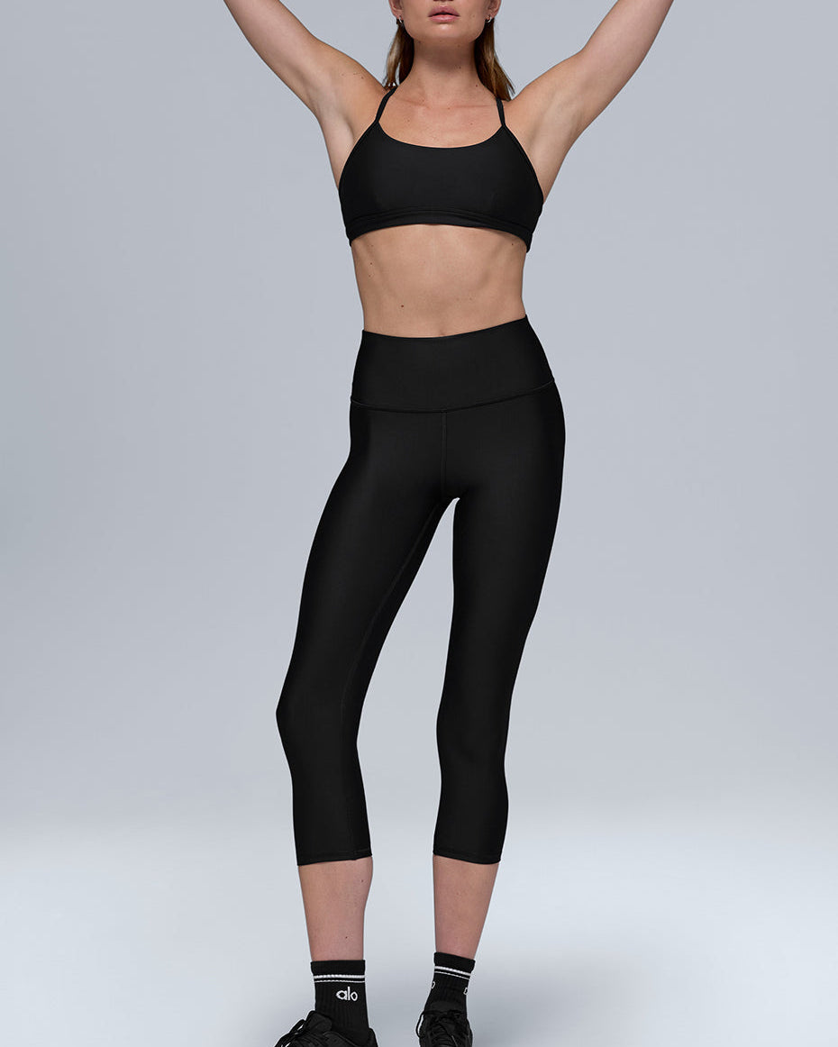 High-Waist Airlift Capri - Black