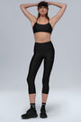 High-Waist Airlift Capri - Black