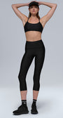 High-Waist Airlift Capri - Black