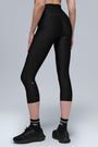 High-Waist Airlift Capri - Black
