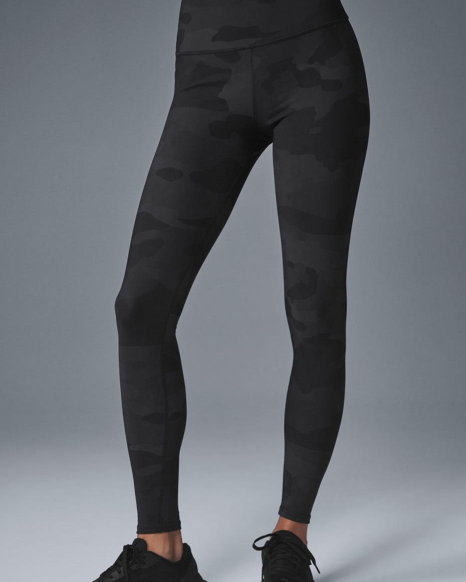 High-Waist Camo Vapor Legging - Black Camouflage