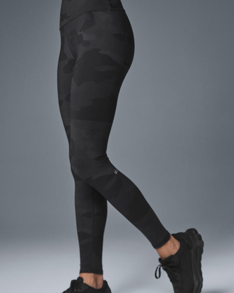High-Waist Camo Vapor Legging - Black Camouflage