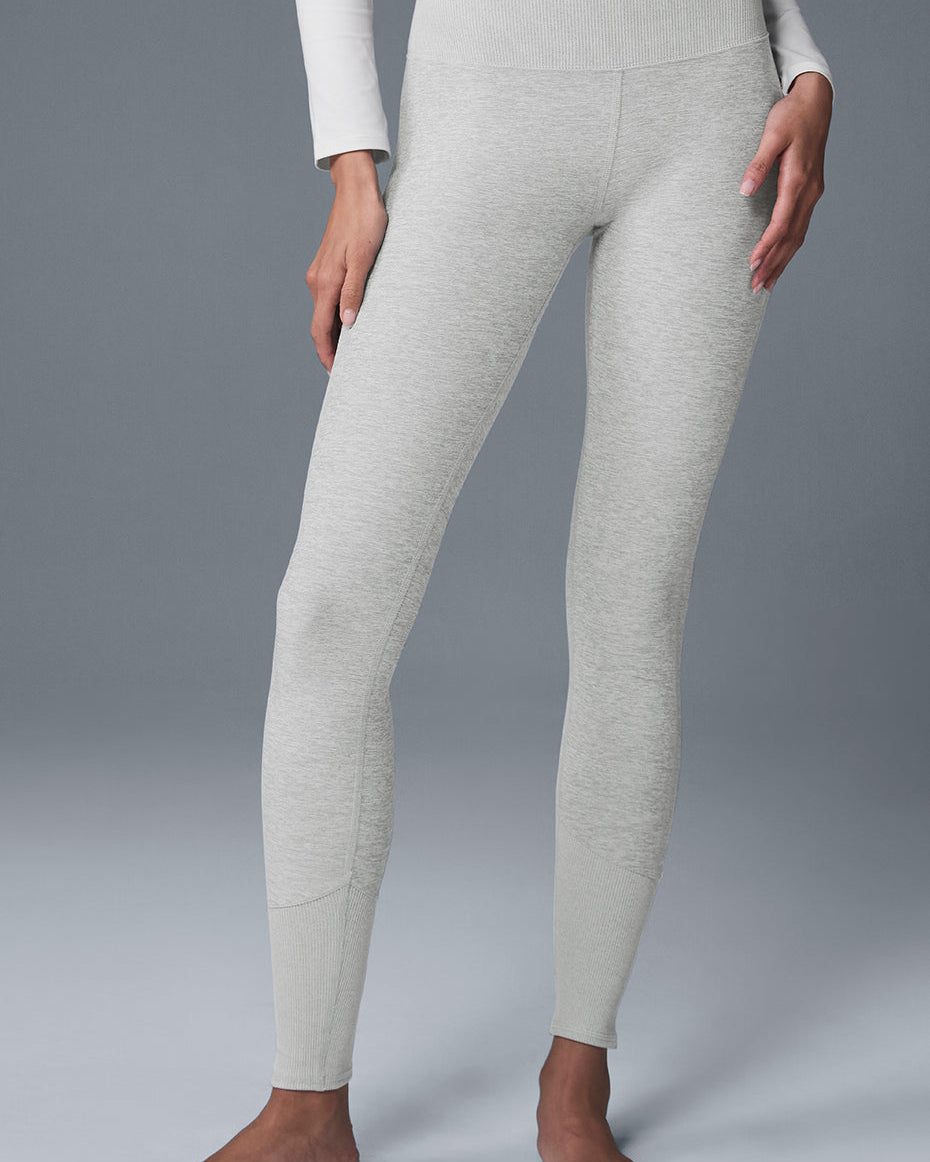 High-Waist Alosoft Lounge Legging - Athletic Heather Grey
