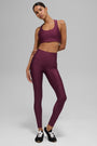 7/8 High-Waist Airlift Legging - Burgundy