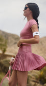 Grand Slam Tennis Skirt - Pink Wild Rose