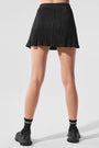 Micro Plisse Tennis Skirt - Black