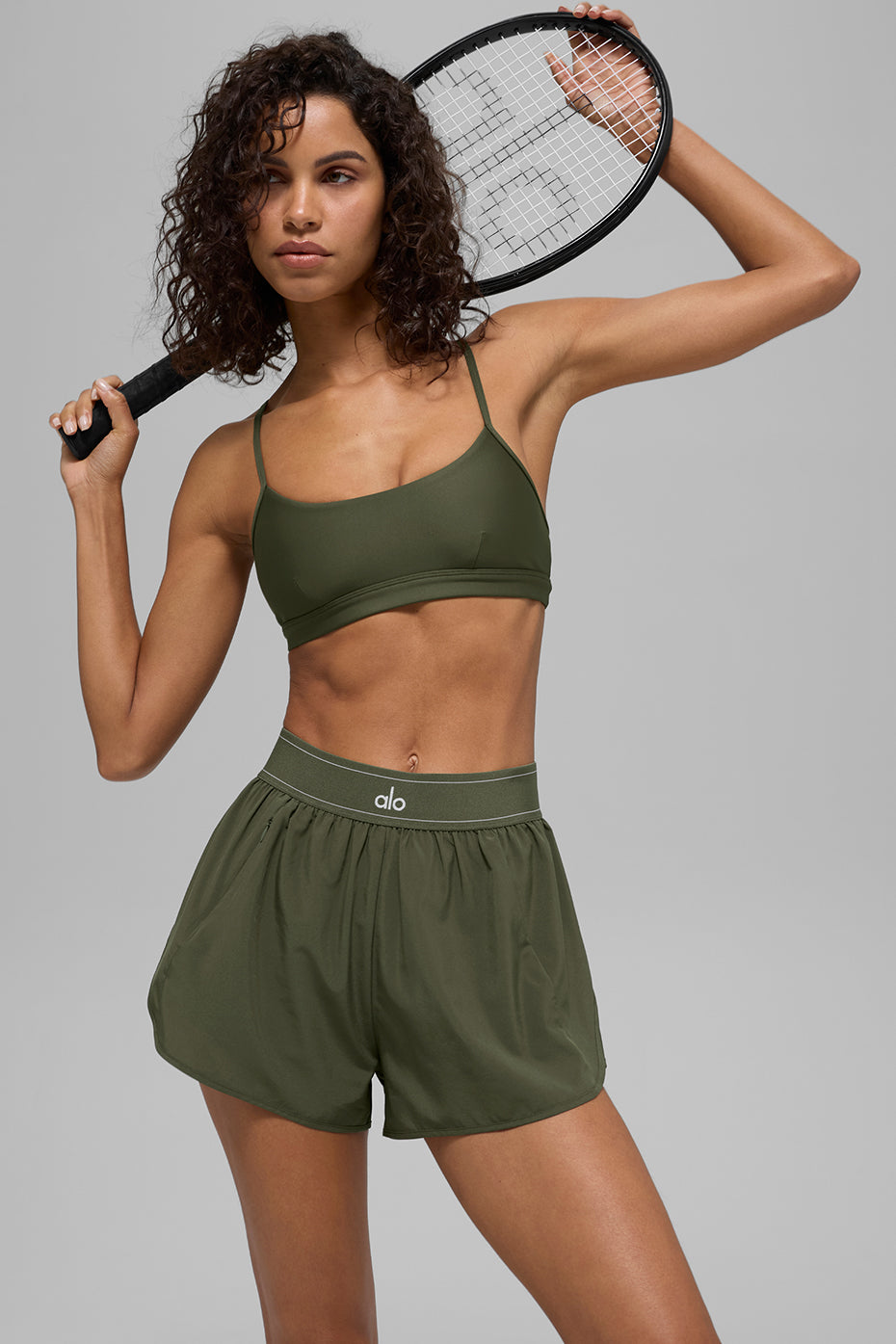 Match Point Short - Green Olive