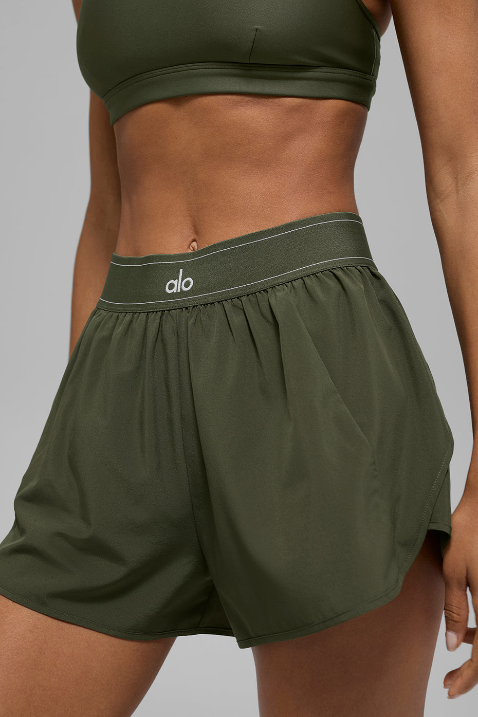 Match Point Short - Green Olive