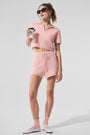 Cashmere High-Waist Plush Waffle Short - Pink Quartz