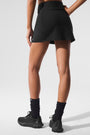 Airbrush High-Waist Good Form Tennis Skirt - Black