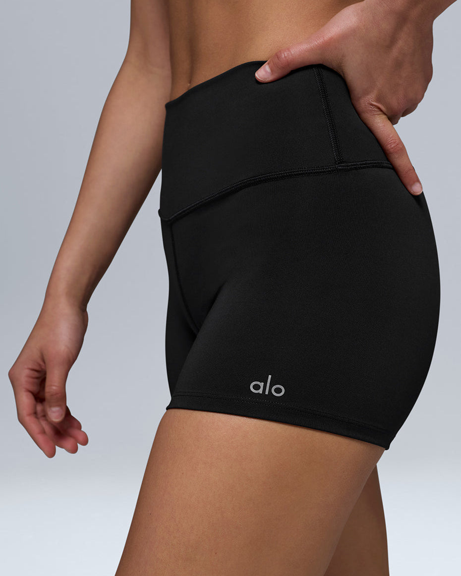 3" High-Waist Airlift Short - Black