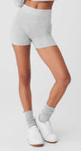 Alolux High-Waist Me Time Short - Athletic Heather Grey