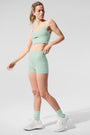 3" Alosoft High-Waist Carefree Short - Spearmint Heather