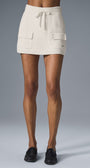 Scholar Knit Cargo Skirt - Ivory