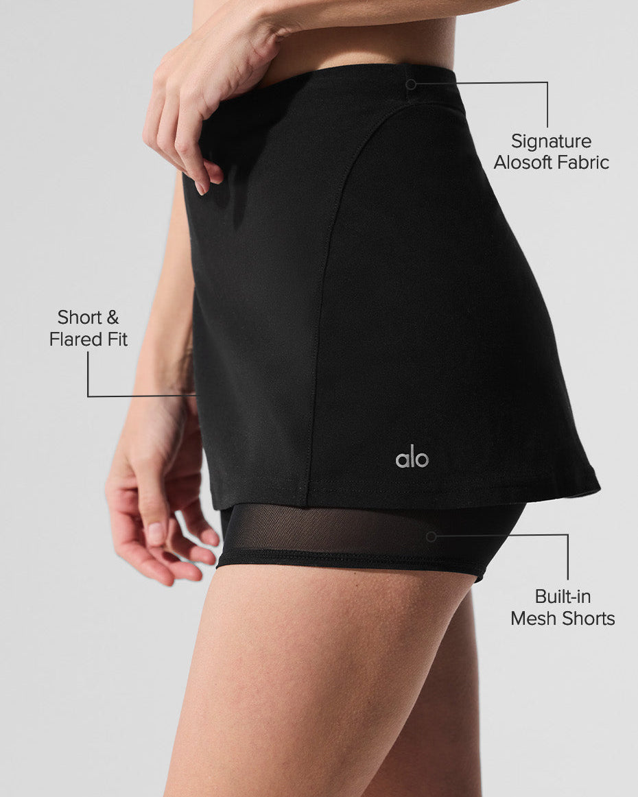 Alosoft Serve It Up Skirt - Black