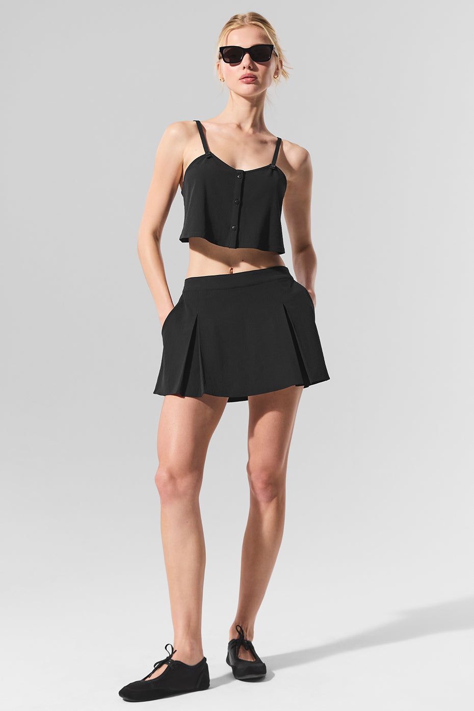 Dreamscape Tennis Skirt - Black