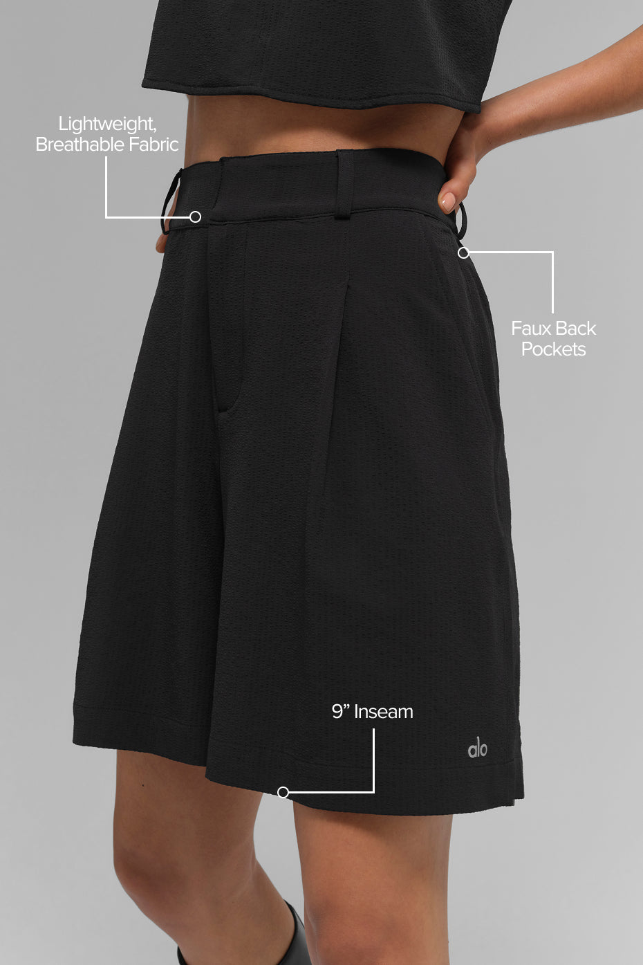 High-Waist Dreamscape Short - Black