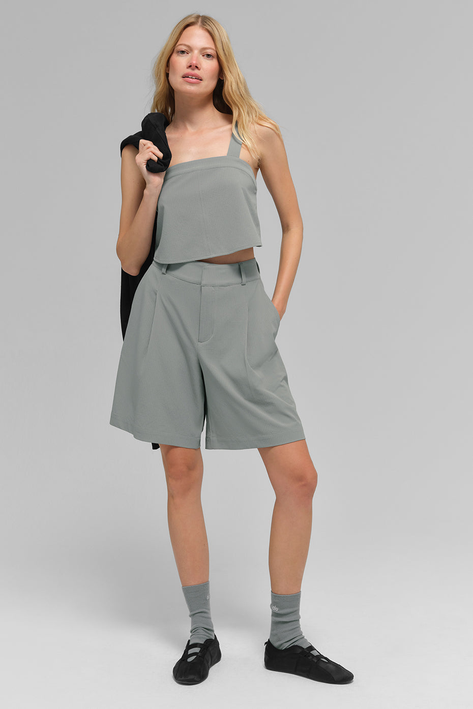 High-Waist Dreamscape Short - Lunar Grey