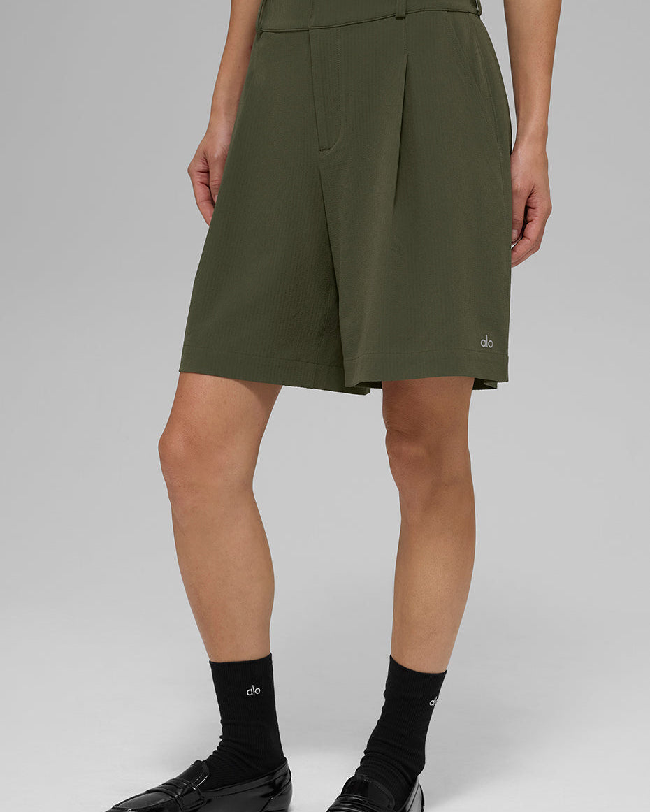High-Waist Dreamscape Short - Green Olive