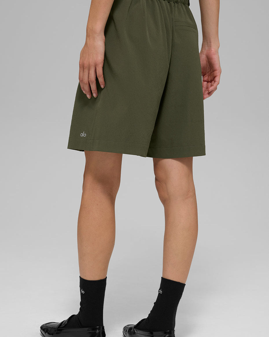 High-Waist Dreamscape Short - Green Olive
