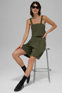 High-Waist Dreamscape Short - Green Olive