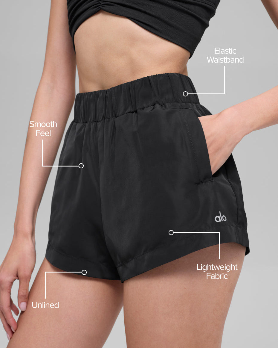 High-Waist Socialite Short - Black