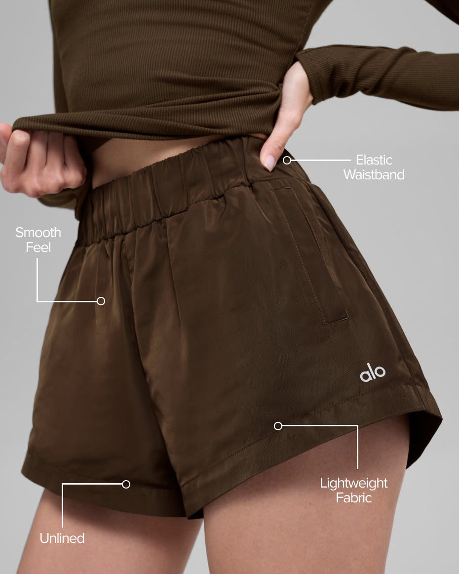 High-Waist Socialite Short - Espresso